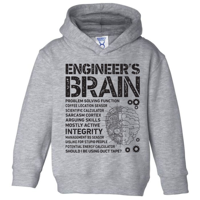 Engineers Brain Funny Process Engineer Men Engineering Gift Toddler Hoodie