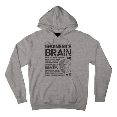 Engineers Brain Funny Process Engineer Men Engineering Gift Tall Hoodie