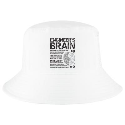 Engineers Brain Funny Process Engineer Men Engineering Gift Cool Comfort Performance Bucket Hat