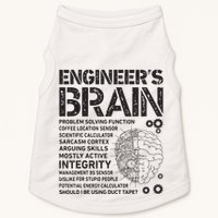 Engineers Brain Funny Process Engineer Men Engineering Gift Doggie Tank