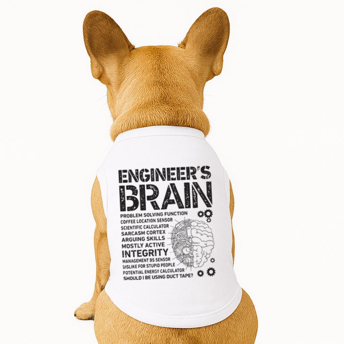 Engineers Brain Funny Process Engineer Men Engineering Gift Doggie Tank