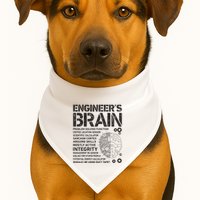Engineers Brain Funny Process Engineer Men Engineering Gift USA-Made Doggie Bandana