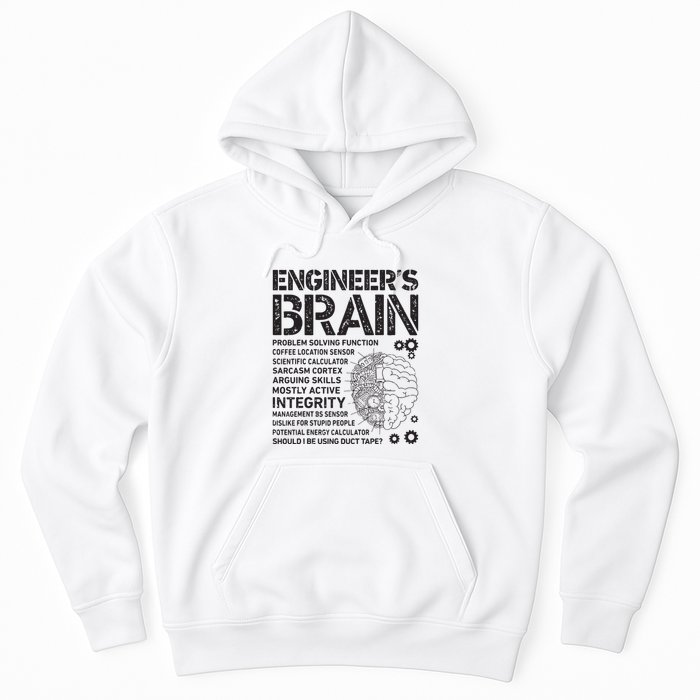 Engineers Brain Funny Process Engineer Men Engineering Gift Hoodie