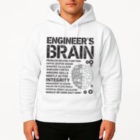 Engineers Brain Funny Process Engineer Men Engineering Gift Hoodie