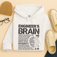 Engineers Brain Funny Process Engineer Men Engineering Gift Hoodie