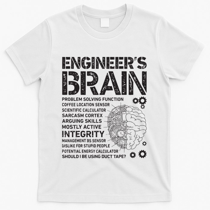 Engineers Brain Funny Process Engineer Men Engineering Gift T-Shirt