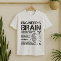 Engineers Brain Funny Process Engineer Men Engineering Gift T-Shirt