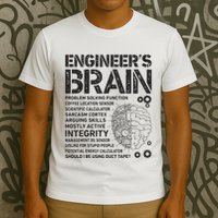 Engineers Brain Funny Process Engineer Men Engineering Gift T-Shirt