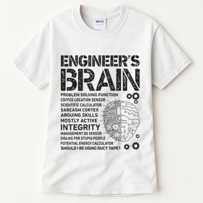 Engineers Brain Funny Process Engineer Men Engineering Gift Tall T-Shirt
