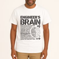 Engineers Brain Funny Process Engineer Men Engineering Gift Tall T-Shirt