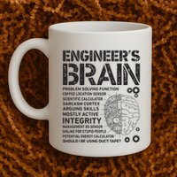 Engineers Brain Funny Process Engineer Men Engineering Gift Mug