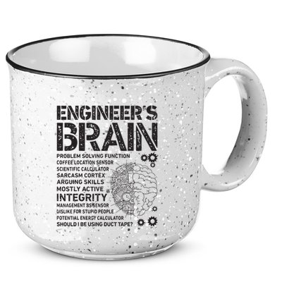 Engineers Brain Funny Process Engineer Men Engineering Gift 15oz Campfire Ceramic Mug