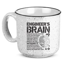 Engineers Brain Funny Process Engineer Men Engineering Gift 15oz Campfire Ceramic Mug