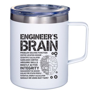 Engineers Brain Funny Process Engineer Men Engineering Gift 12oz Stainless Steel Coffee Mug