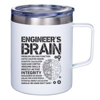 Engineers Brain Funny Process Engineer Men Engineering Gift 12oz Stainless Steel Coffee Mug