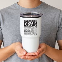 Engineers Brain Funny Process Engineer Men Engineering Gift Tumbler