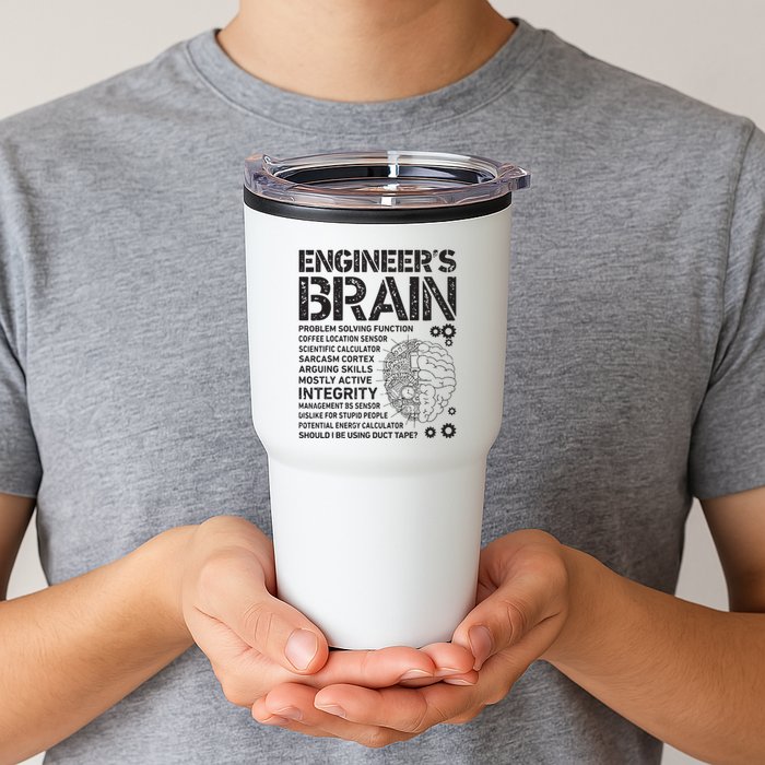 Engineers Brain Funny Process Engineer Men Engineering Gift Tumbler