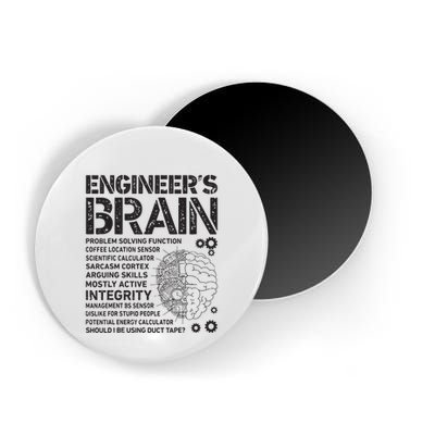 Engineers Brain Funny Process Engineer Men Engineering Gift Magnet