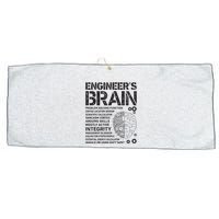 Engineers Brain Funny Process Engineer Men Engineering Gift Large Microfiber Waffle Golf Towel