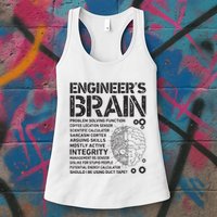 Engineers Brain Funny Process Engineer Men Engineering Gift Womens Tank Top