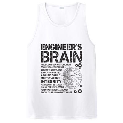 Engineers Brain Funny Process Engineer Men Engineering Gift PosiCharge Competitor Tank