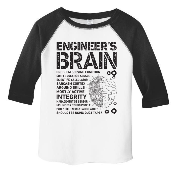 Engineers Brain Funny Process Engineer Men Engineering Gift Toddler Fine Jersey T-Shirt