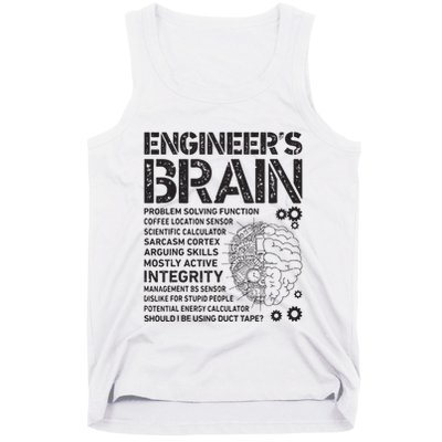 Engineers Brain Funny Process Engineer Men Engineering Gift Tank Top