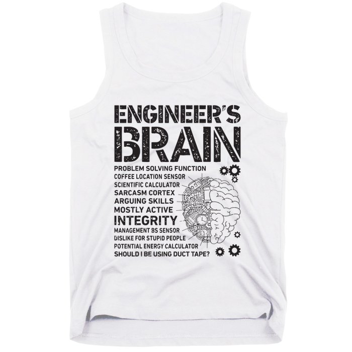 Engineers Brain Funny Process Engineer Men Engineering Gift Tank Top