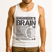 Engineers Brain Funny Process Engineer Men Engineering Gift Tank Top