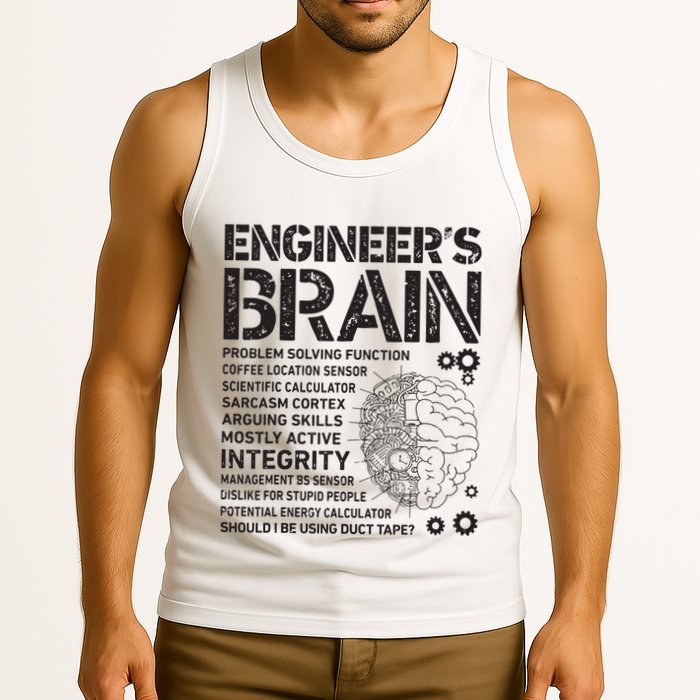 Engineers Brain Funny Process Engineer Men Engineering Gift Tank Top