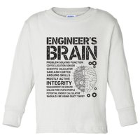 Engineers Brain Funny Process Engineer Men Engineering Gift Toddler Long Sleeve Shirt