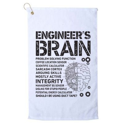 Engineers Brain Funny Process Engineer Men Engineering Gift Golf Towel