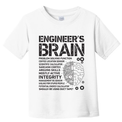 Engineers Brain Funny Process Engineer Men Engineering Gift Toddler T-Shirt