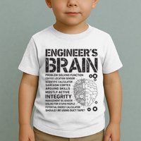 Engineers Brain Funny Process Engineer Men Engineering Gift Toddler T-Shirt