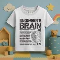 Engineers Brain Funny Process Engineer Men Engineering Gift Toddler T-Shirt
