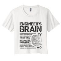 Engineers Brain Funny Process Engineer Men Engineering Gift Crop Top