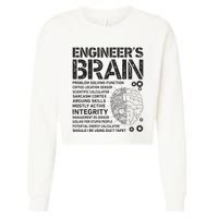 Engineers Brain Funny Process Engineer Men Engineering Gift Cropped Pullover Crew