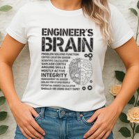 Engineers Brain Funny Process Engineer Men Engineering Gift Womens T-Shirt