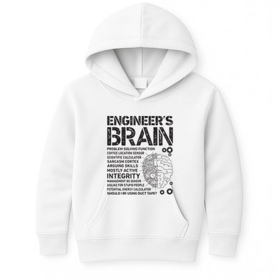 Engineers Brain Funny Process Engineer Men Engineering Gift Kids Hoodie