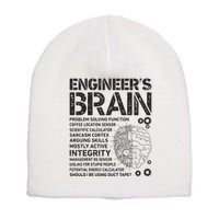 Engineers Brain Funny Process Engineer Men Engineering Gift Short Acrylic Beanie