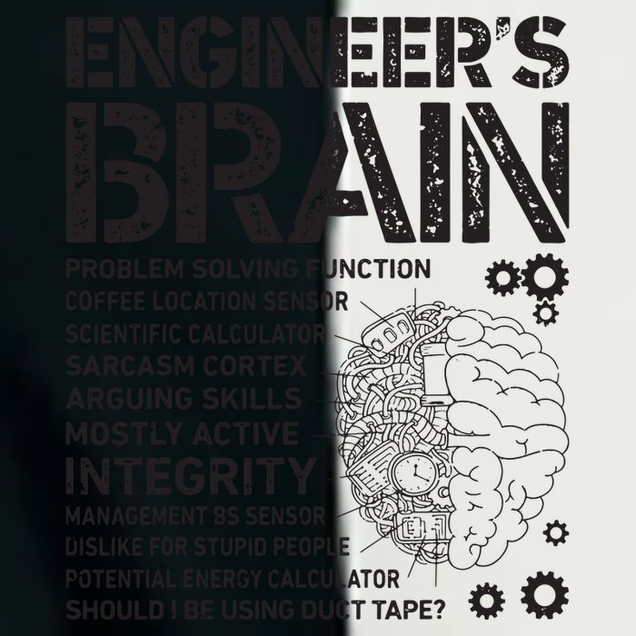 Engineers Brain Funny Process Engineer Men Engineering Gift Infant Baby Jersey Bodysuit