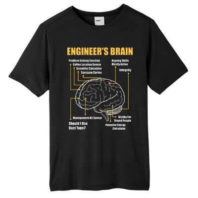 Engineers Brain Funny Sarcastic Engineering Gift Tall Fusion ChromaSoft Performance T-Shirt