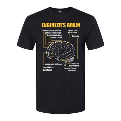 Engineers Brain Funny Sarcastic Engineering Gift Softstyle® CVC T-Shirt