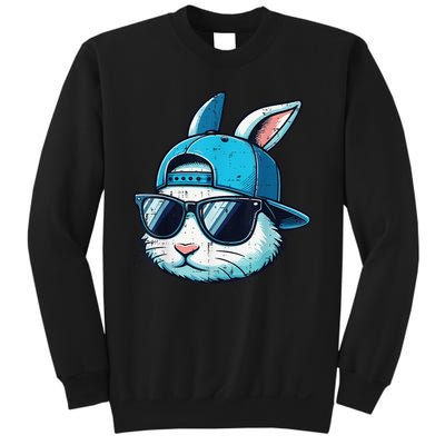 Easter Bunny Face Baseball Cap Sunglasses Rabbit Sweatshirt