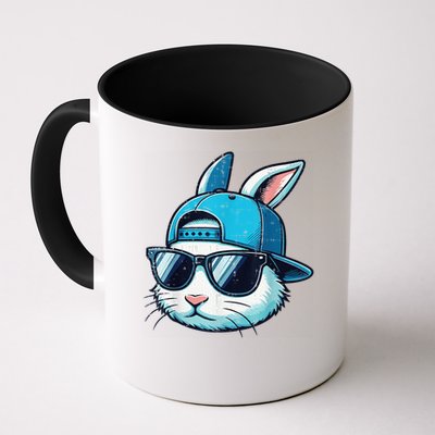 Easter Bunny Face Baseball Cap Sunglasses Rabbit Mug