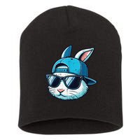Easter Bunny Face Baseball Cap Sunglasses Rabbit Short Acrylic Beanie