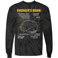 EngineerS Brain Funny Sarcastic Engineering Gift Short Sleeve Tie-Dye Long Sleeve Shirt