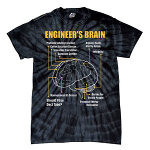 EngineerS Brain Funny Sarcastic Engineering Gift Short Sleeve Tie-Dye T-Shirt