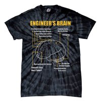 EngineerS Brain Funny Sarcastic Engineering Gift Short Sleeve Tie-Dye T-Shirt