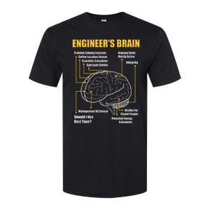 EngineerS Brain Funny Sarcastic Engineering Gift Short Sleeve Softstyle CVC T-Shirt